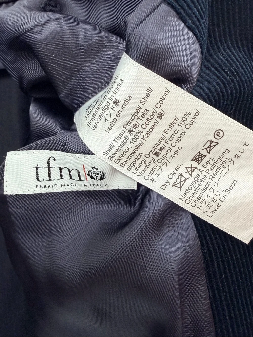Ludlow Slim-fit Ludlow Blazer tfm Italian Corduroy Deep Navy Blue Mens 36R 36
